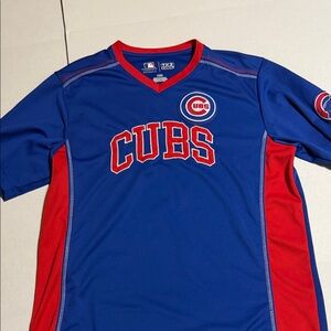 Majestic Blue and Red TX3 Cool Jersey